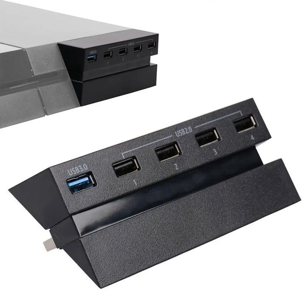 Мини 5 портов USB 3,0 2,0 концентратор удлинитель высокоскоростной адаптер конвертер для sony Playstation 4 PS4 Консоль конвертировать 2 порта в 5 портов