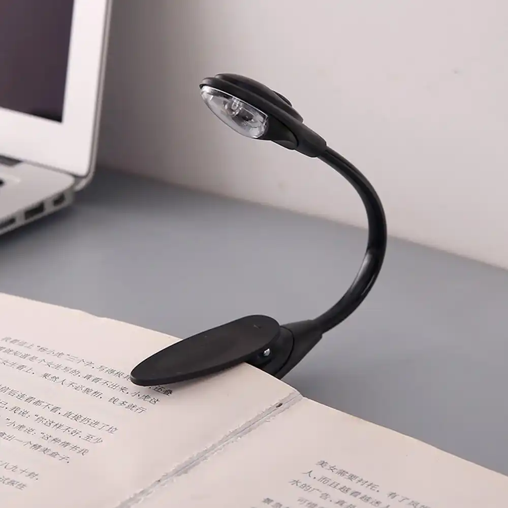 luz led de libro mini clip on flexible brillante luz led para lampara lampara de lectura de libros para viajes dormitorio lector de libros regalos de