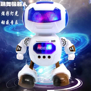Creative Douyin Toy Dancer Robot Electric Model Astronauts Dancing Sound Making Music Lights Model Gift