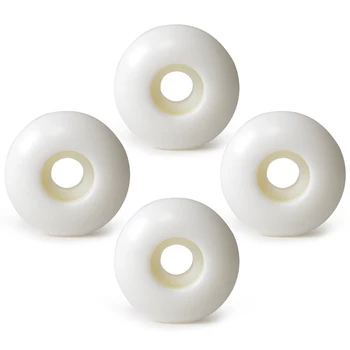 

White Wheels 4pcs Replacement Skateboard 100A Roller Sports Outdoor Accessories