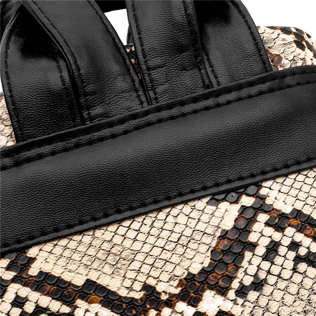 Aelicy Backpack Women Pu Leather Female Backpacks Teenager Fashion Leopard Students Shoulder Bag Knapsack 1203