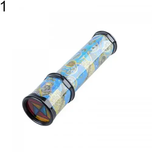 Interactive Logical Rotating Kaleidoscope Magic Classic Educational Toys for Kids Imaginative Cartoon Kaleidoscope for Children Random Color Small