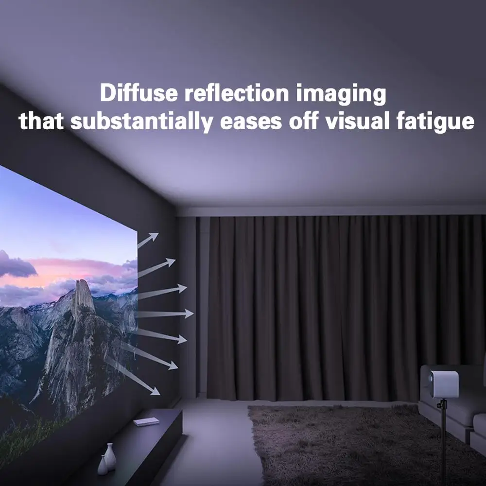 Versão global xiaomi juventude edição projetor 1080p hdr10 android tv 9.0 auto-foco dolby áudio google assistente de cinema em casa-2