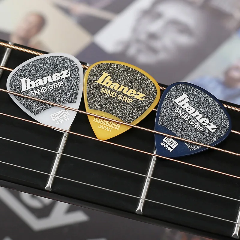 Ibanez Gitaar Plectrums Grip Tovenaar Serie Zand Grip Anti-Slip Plectrum 0.8/1.0/1.2Mm Gitaar Accessoires Gemaakt In Japan