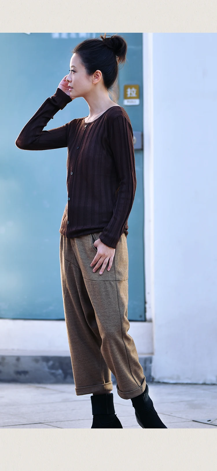 MICOCO Z7081 версия, круглый воротник, тонкий, для шоу тела, тонкий, Кенг, Полоска, кардиган, женский, вкус, тонкая секция, свитер, женский, много цветов