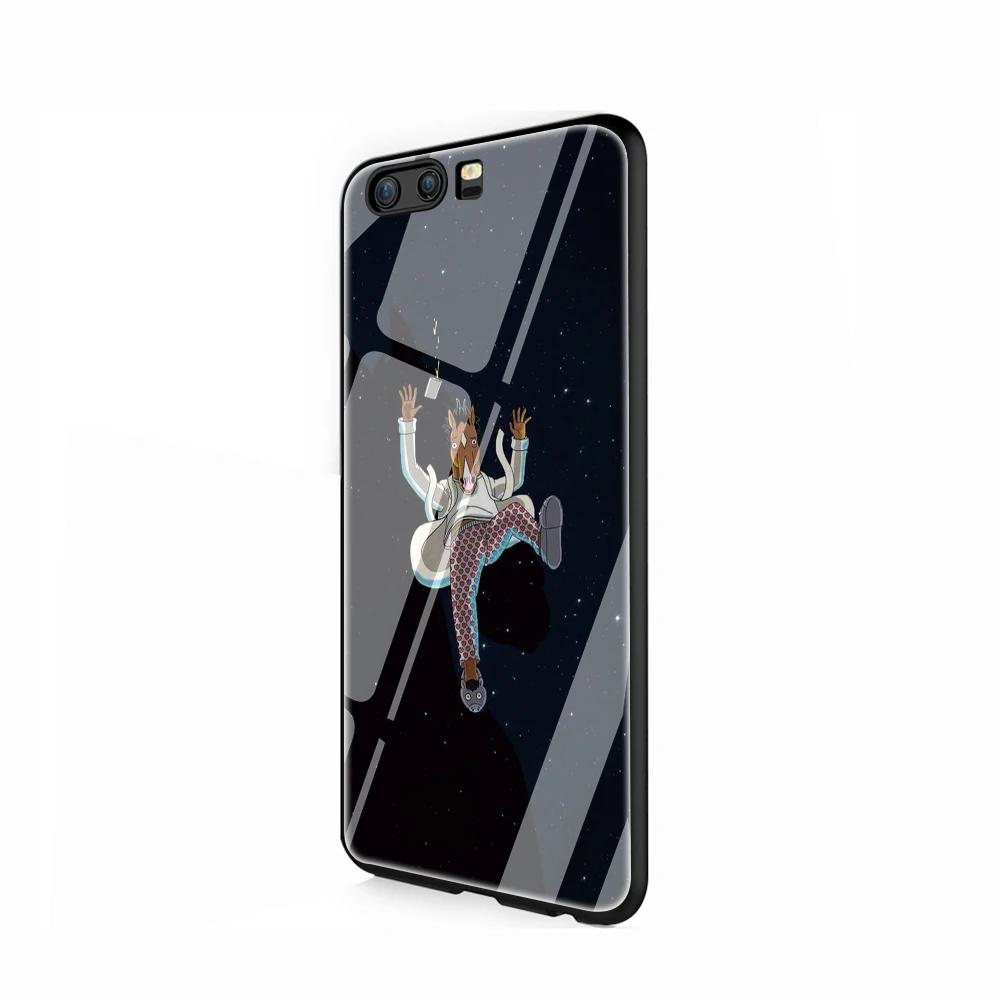 EWAU Конь БоДжек одинокий стеклянный чехол для телефона huawei P20 30 P Smart Mate20 pro Lite Honor9 10 Lite