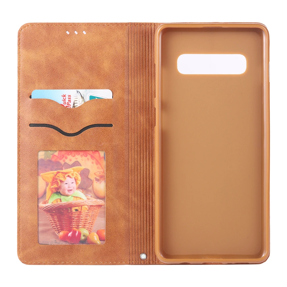 Роскошный кожаный чехол-книжка с бумажником для samsung S10, 9, 8 Plus, S10E, S10, 5G, Note 9, 8, S7 Edge, магнитный держатель для карт 360, защитный чехол