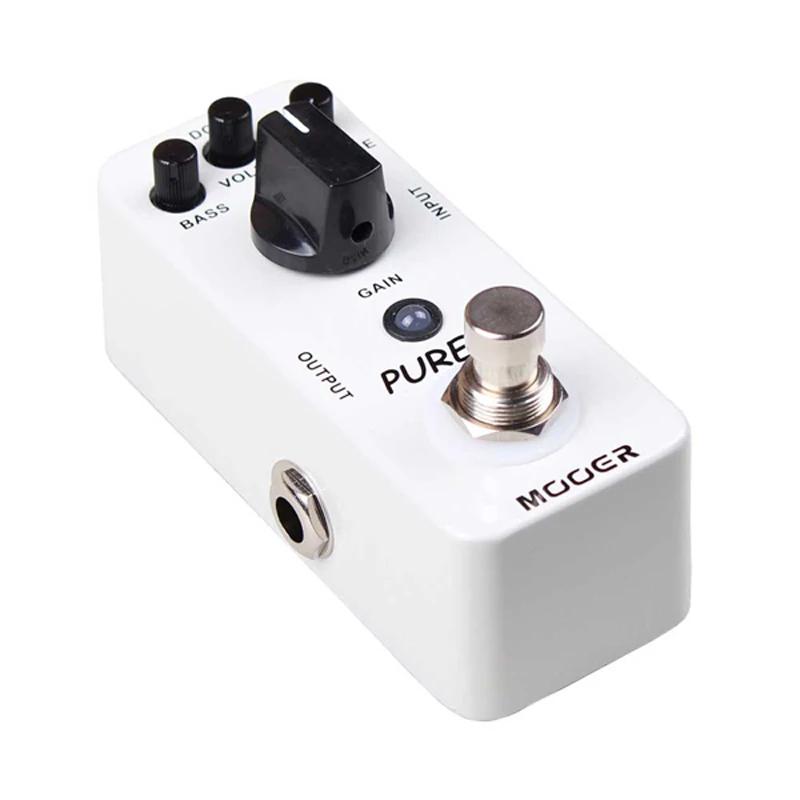 Mooer Pure Boost Guitar Effect Pedal 20DB Clean Boost with 15DB 2 Band EQ Full Metal Shell True Bypass