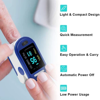 

Portable Finger Oximeter fingertip Pulsioximetro Heart Rate Saturometro Household Health Monitors Pulse OLED Oximeter Oximetro