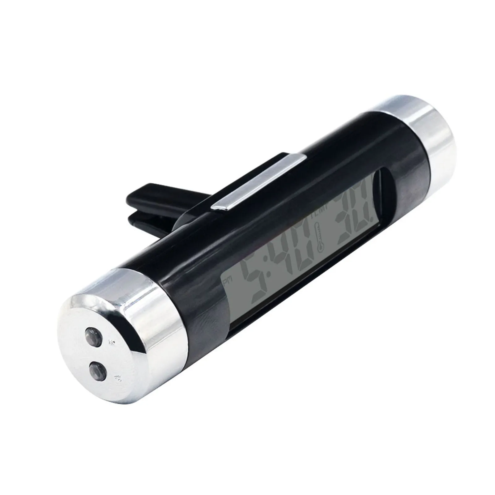Car Auto LED Air Vent Thermometer Digital Display Screen Time Clock
