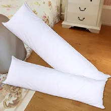 Długa poduszka wewnętrzna biała obudowa poduszka Anime prostokąt sen poduszka Nap domu sypialnia biały akcesoria do pościeli 150x50CM