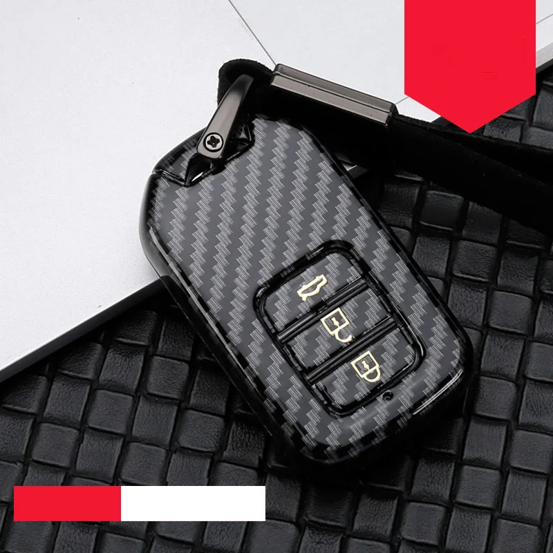 B-black gold PC автомобильный чехол для дистанционного ключа для Honda Civic HRV Accord Pilot CRV City Odyssey Fit Freed Vezel Jazz TPU сумка для ключей аксессуары - Название цвета: B-black gold