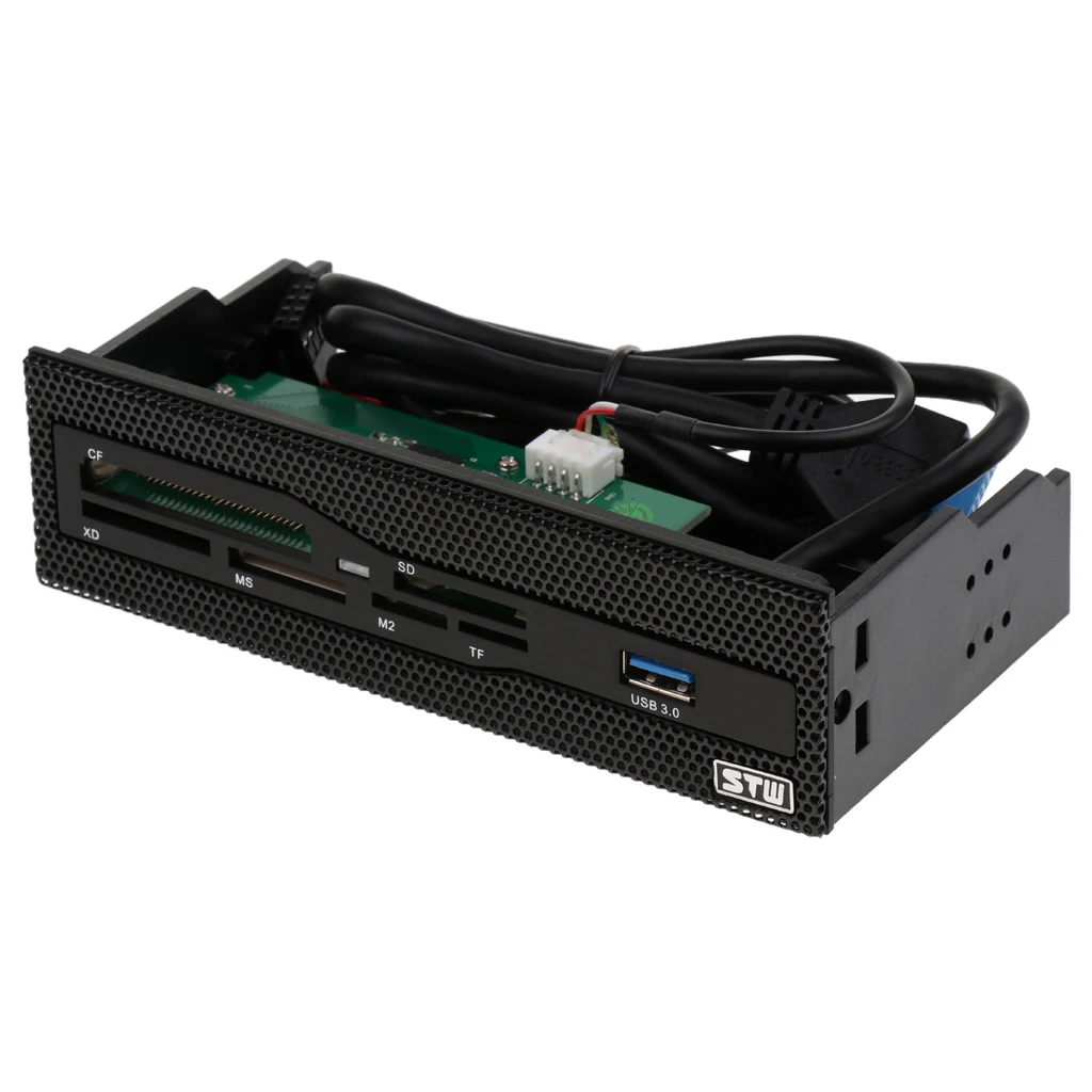 5.25'' Desktop Computer Case Front Panel Internal Card Reader USB 3.0 Port