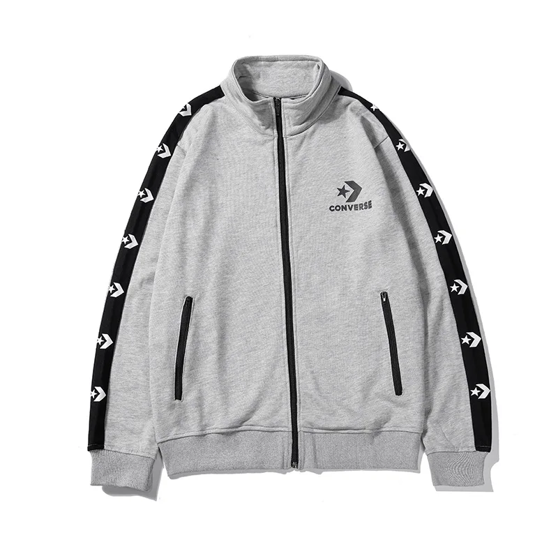 Europe And America Con New Style Casual Autumn& Winter Printed Letter Cardigan Thin Section Zipper Hoodie Loose-Fit Couple