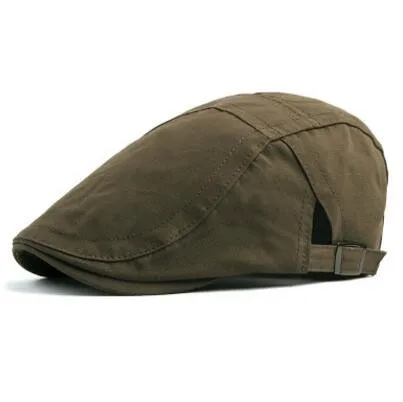 SILOQIN весна осень тренд мужские хлопковые береты Snapback Регулируемая Мода Досуг движение Альпинизм Туризм кепки с козырьками - Цвет: Army Green