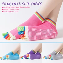 Новинка, 1 пара, женские носки для йоги, Нескользящие, дышащие, для фитнеса, пилатеса, спортивных тренировок