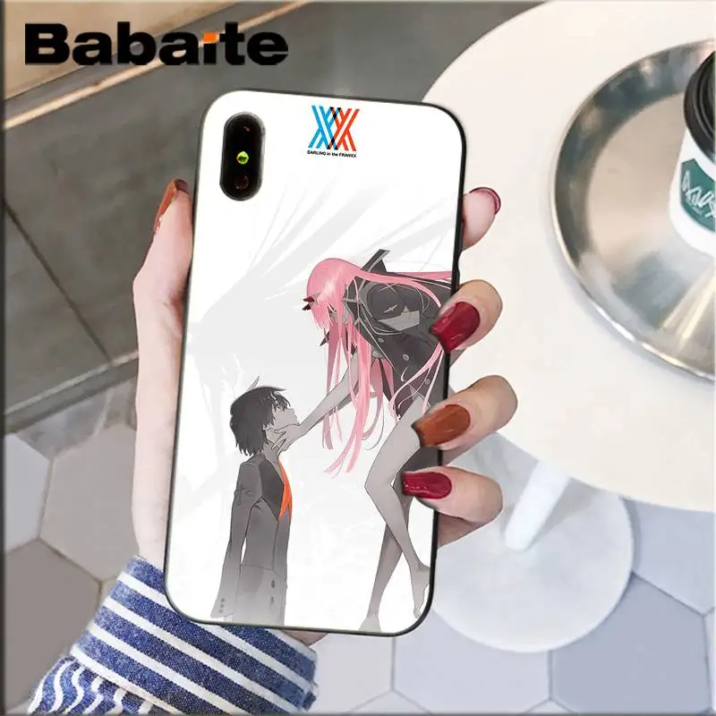 Babaite two darling in the franxx TPU черный чехол для телефона, чехол для iPhone8 7 6 6S Plus X XS MAX 5 5S SE XR 11 11pro 11promax - Цвет: A5