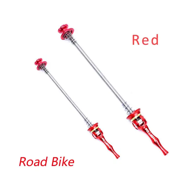 Red Road Bike RISK сверхлегкий титановый сплав для шоссейного велосипеда быстросъемный вертел рычаг втулка для дорожного велосипеда 100 м-135 мм велосипедные аксессуары 3 цвета - Цвет: Red Road Bike
