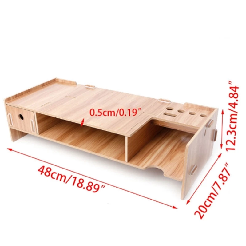 MDF настольный монитор стояк ТВ подставка держатель над клавиатурой стол органайзер место для хранения для компьютера ноутбука