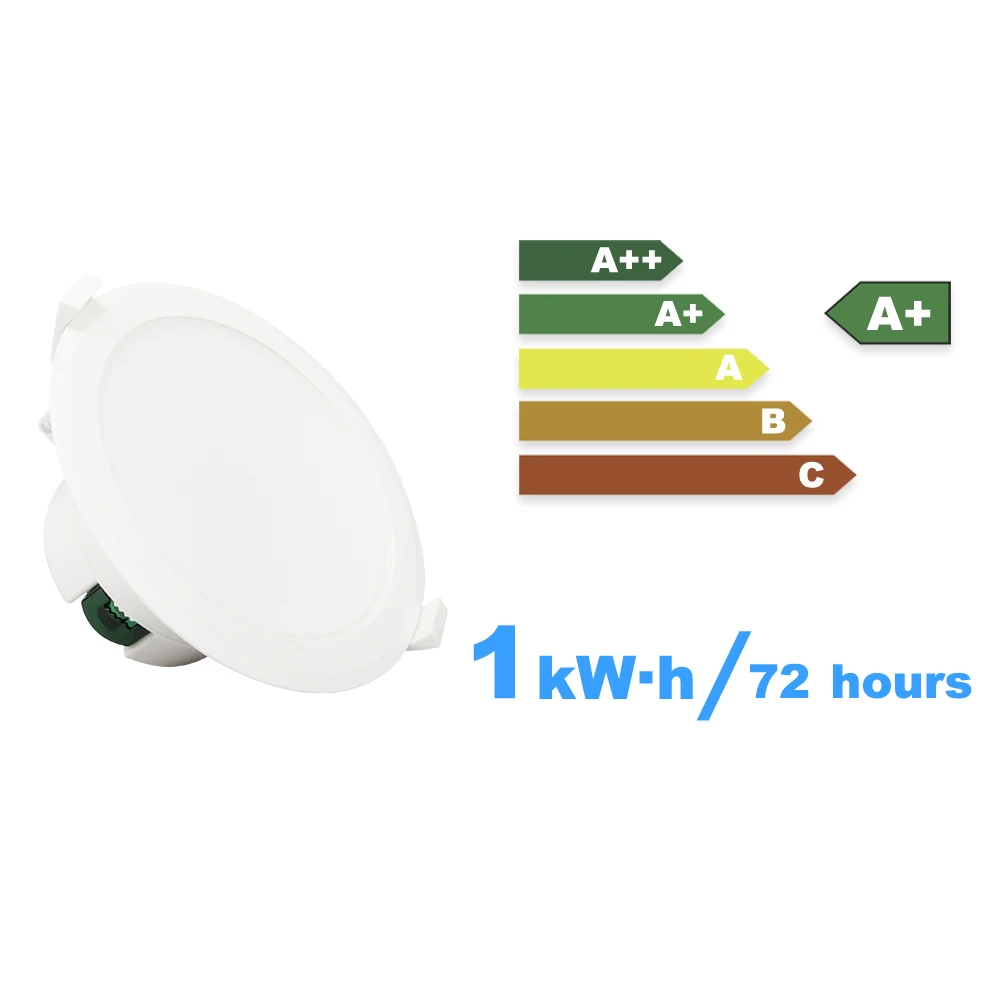 14W Warm White 3000K Recessed LED Downlight Kitchen Bathroom IP44 LED Recessed Ceiling Down Light AC100~240V IP44 Dampproof