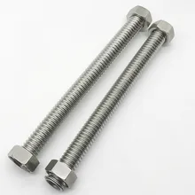 1-дюймовый 304 Нержавеющая сталь гофрированная трубка подогревателя воды на входе трубные солнечные трубы шланг Гибкие