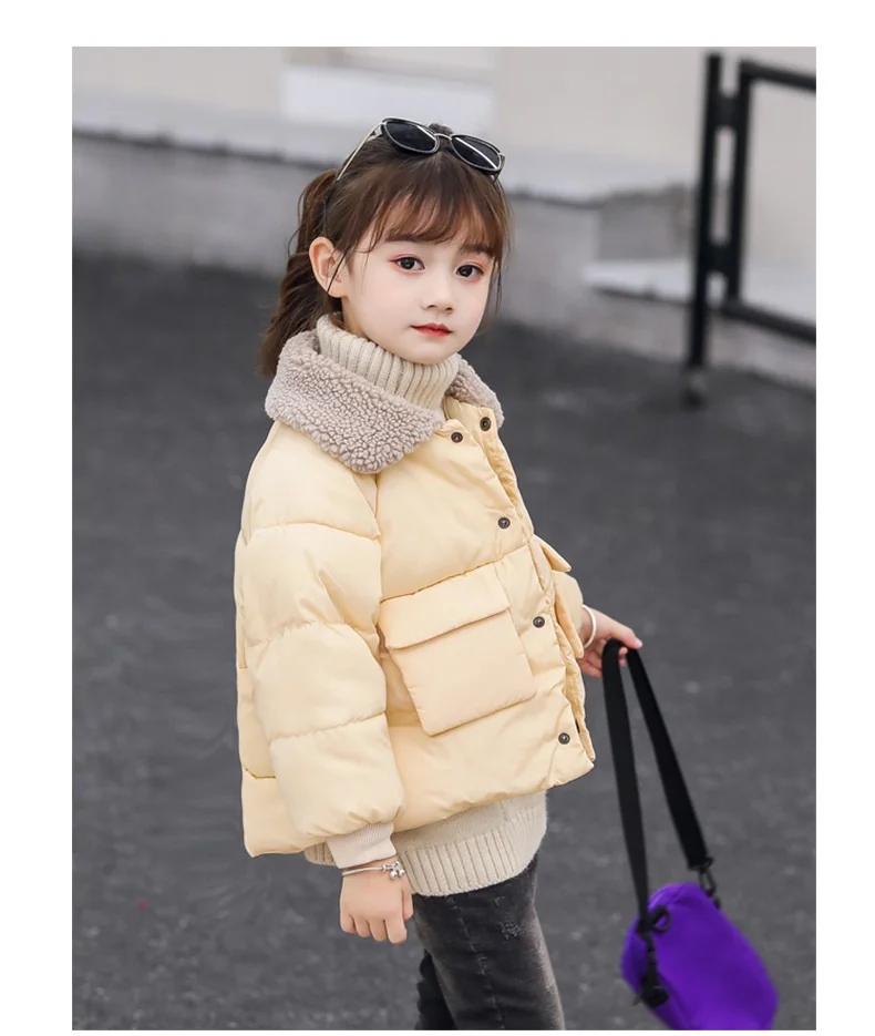 Children Coat Baby girls coats padded jackets winter Kids Warm lapel Outerwear Coat toddler Parker jacket Outerwear clothes