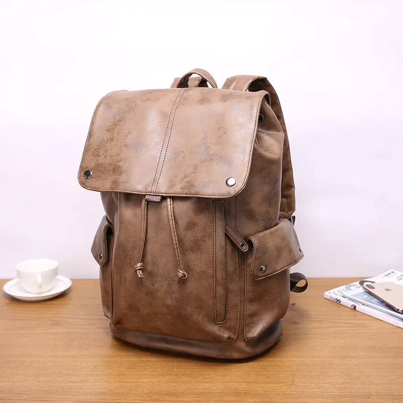 

Fashion College Student School Bag Korean-style Laptop Backpack Trend Hide Substance Fashion Man Street Backpack Outdoor Backpac