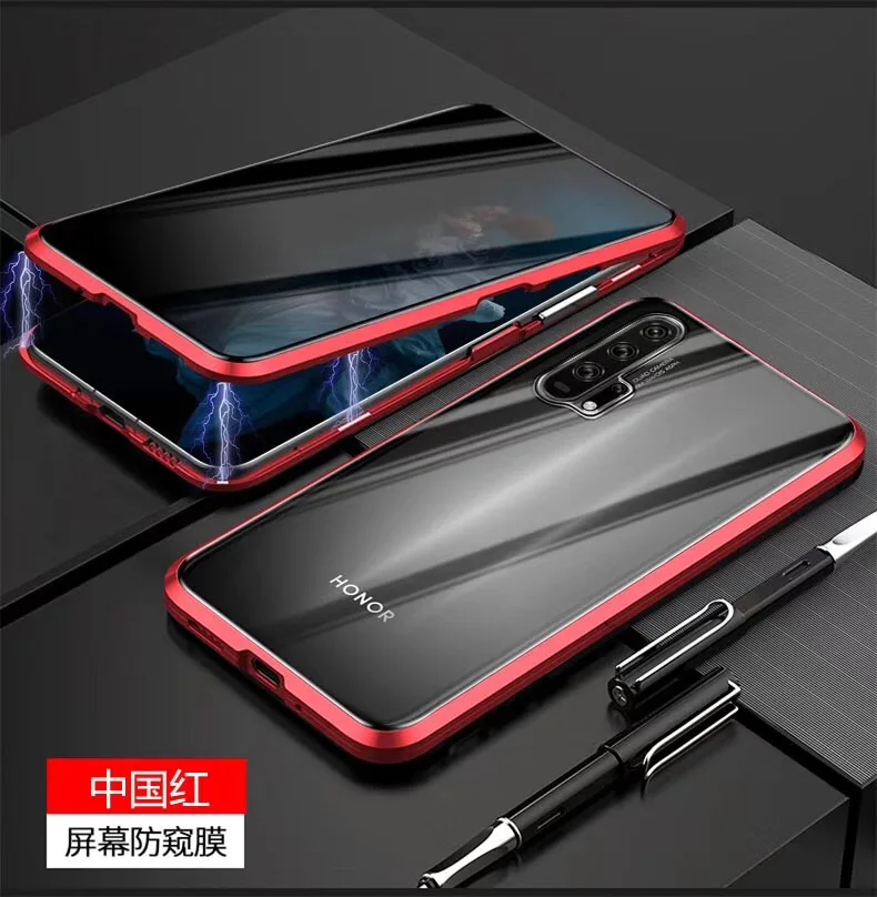High-grade metal magnetic tempered glass case for iPhone XS MAX XR X 8 7 Plus bumper body | Мобильные телефоны и