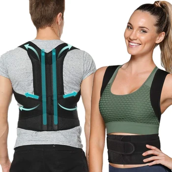 

Posture Corrector Back Posture Brace Clavicle Support Stop Slouching and Hunching Adjustable Back Trainer Unisex