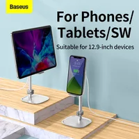 Supporto da tavolo Baseus per telefono 15W supporto da scrivania per caricabatterie Wireless veloce supporto da tavolo regolabile per tablet da 12.9 pollici Switch