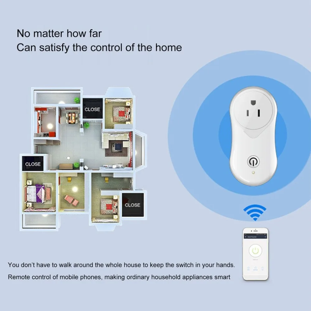 Умная розетка Wi-Fi переключатель гнездо синхронизации приложение управление беспроводной выход голосового интеллекта Розетка с USB ЕС США