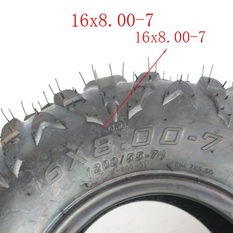 Износостойкая 16x8. 00-7 вакуумная шина ATV шин подходит для ATV 50CC, 90CC, 70CC, 110CC, 125CC наружная шина