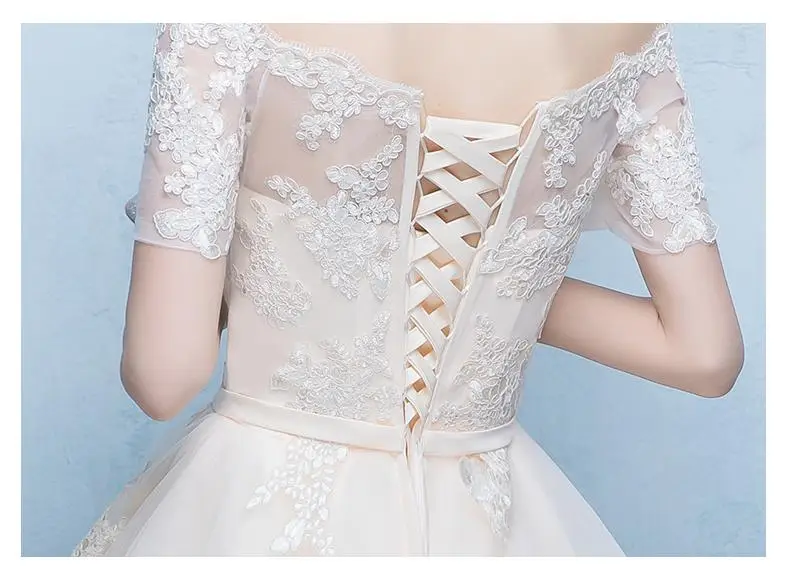 Шампанское невесты свадебное Сетчатое платье элегантные Cheongsam стильные вечерние одежды банкетные платья принцессы Свадебное китайское платье
