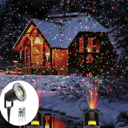 Projecteur Laser étoile de noël avec télécommande, effet de scène, pour mariage, vacances, décor de paysage intérieur et extérieur 