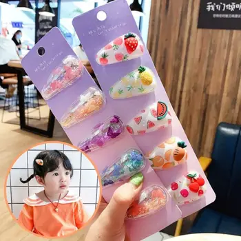 

5Pcs Fruit Hair Clips Baby Children BB Clips Bobby Pin Barrettes Accessories For Girls Kids Hairpins Hairgrip Hair Accessories