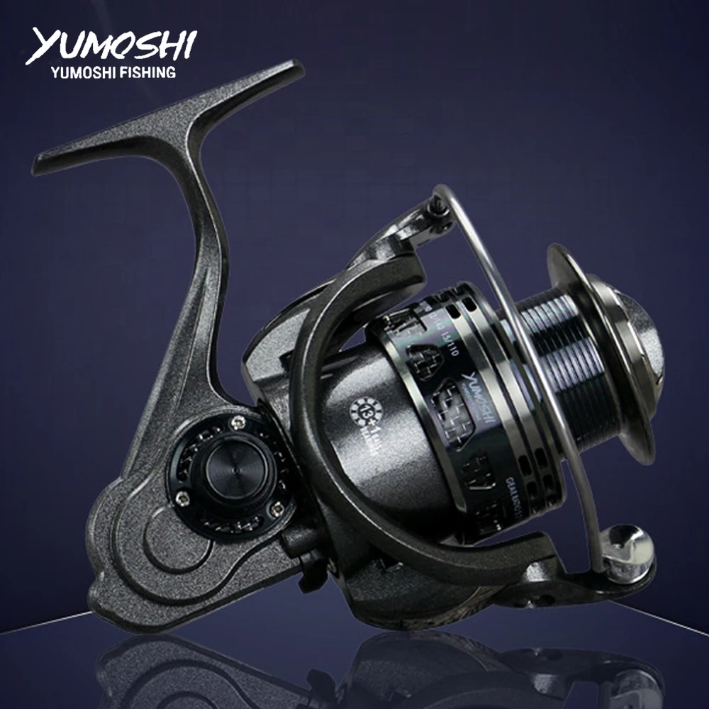 Металлическая спиннинговая катушка YUMOSHI для спиннинга Pesca Carretilha Carretes De Pescar Moulinet