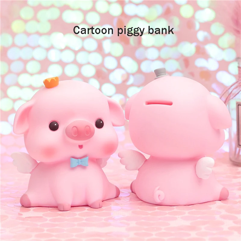 Виниловая свинья копилка с защитой от падения мультяшная детская игрушка