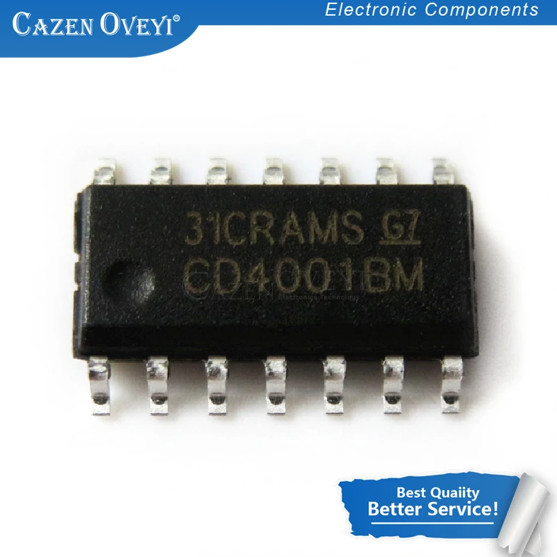 

10 шт./партия CD4001BCM CD4001BM CD4001 SOP-14 в наличии