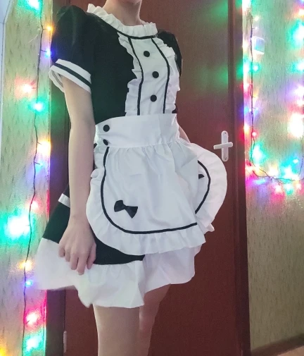 Cosplay&ware Black Cute Lolita Maid Costumes French Dress Girls Woman Amine Cosplay Costume Waitress Party Stage -Zentai shop online Hcce416a1fdfd42209113012d1b1bd06cl.jpg