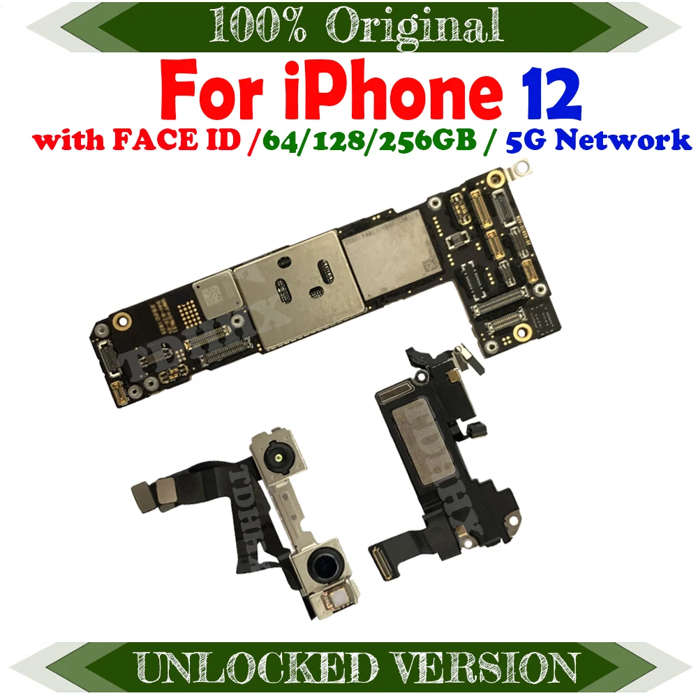 Clean iCloud Original Logic Board Full Working for iPhone 12