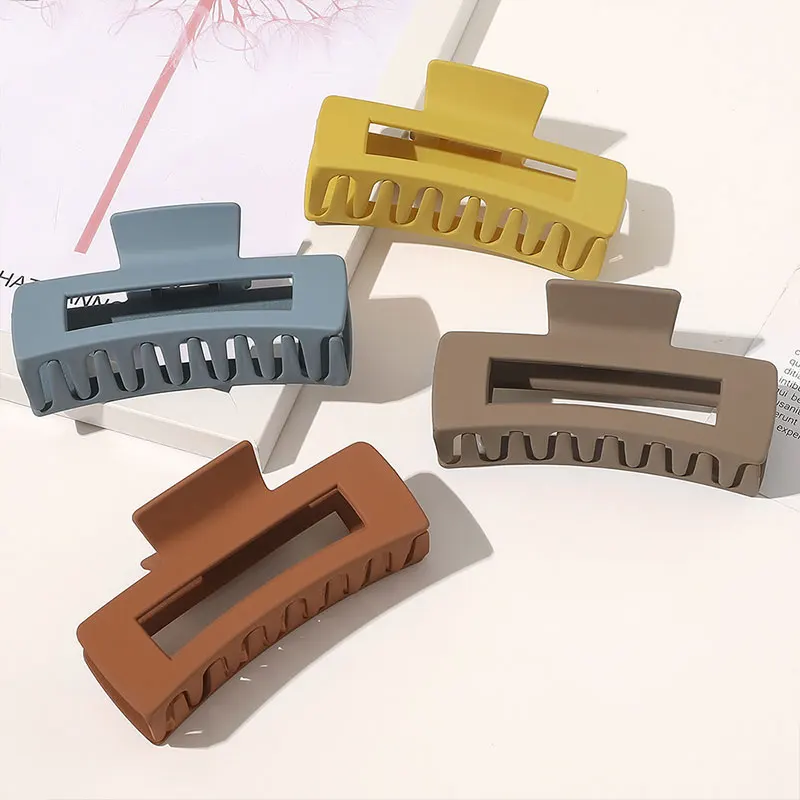 New Korean INS Hair Claw Clip for Women Girls Matte Frosted Hair Claw