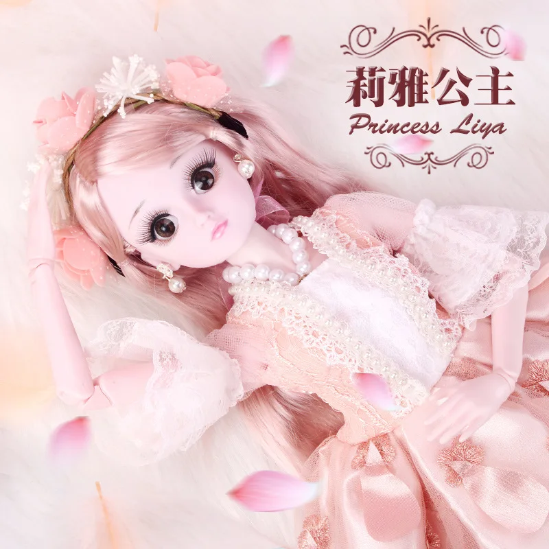 1/3 60 см BJD куклы с платье 14 Совместное подвижный красивые свадебные туфли