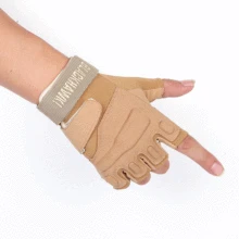 Перчатки для занятий спортом на открытом воздухе, фитнесом, охотничперчатки на перчатки на полпальца, мужские и женские перчатки на липучке, военная техника, Нескользящие перчатки, три цвета