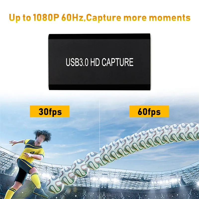 HDMI Карта видеозахвата Grabber HD к USB 3,0 USB C 1080P 60fps игра прямой поток с HDMI петлей выход для Windows 10 Linux Os X