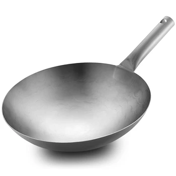 

Pure Titanium Frying Cooking Wok Non-stick Pan Uncoated Cooking Pot Household Gas Wok Cooker Pan Cooking