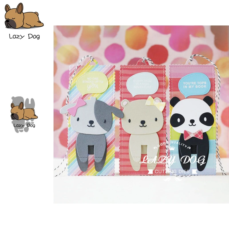

Bear Dog Building Up Metal Cutting Dies Scrapbooking Stencil Decorative Craft Embossing Die Cuts Card Making New Dies For 2019