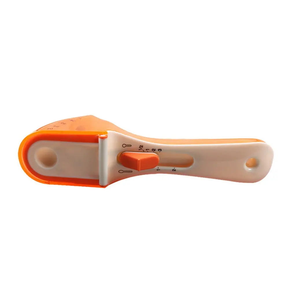 

Scale Measuring Spoon Adjustable Scale Measuring Spoon Plastic Spoon Scoop Creative Kitchen Baking Seasoning Tool