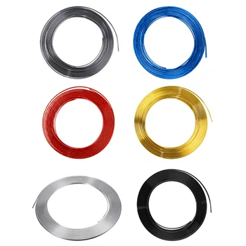 

7mm 1 Profile Chrome Bumpers Adhesive Strip For Auto Exterior Silver