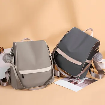 

Women's Patchwork Outdoor Retro Trend Classic Backpack Waterproof Anti-Theft Shoulder Bag Leisure Travel Multifunction Daypack