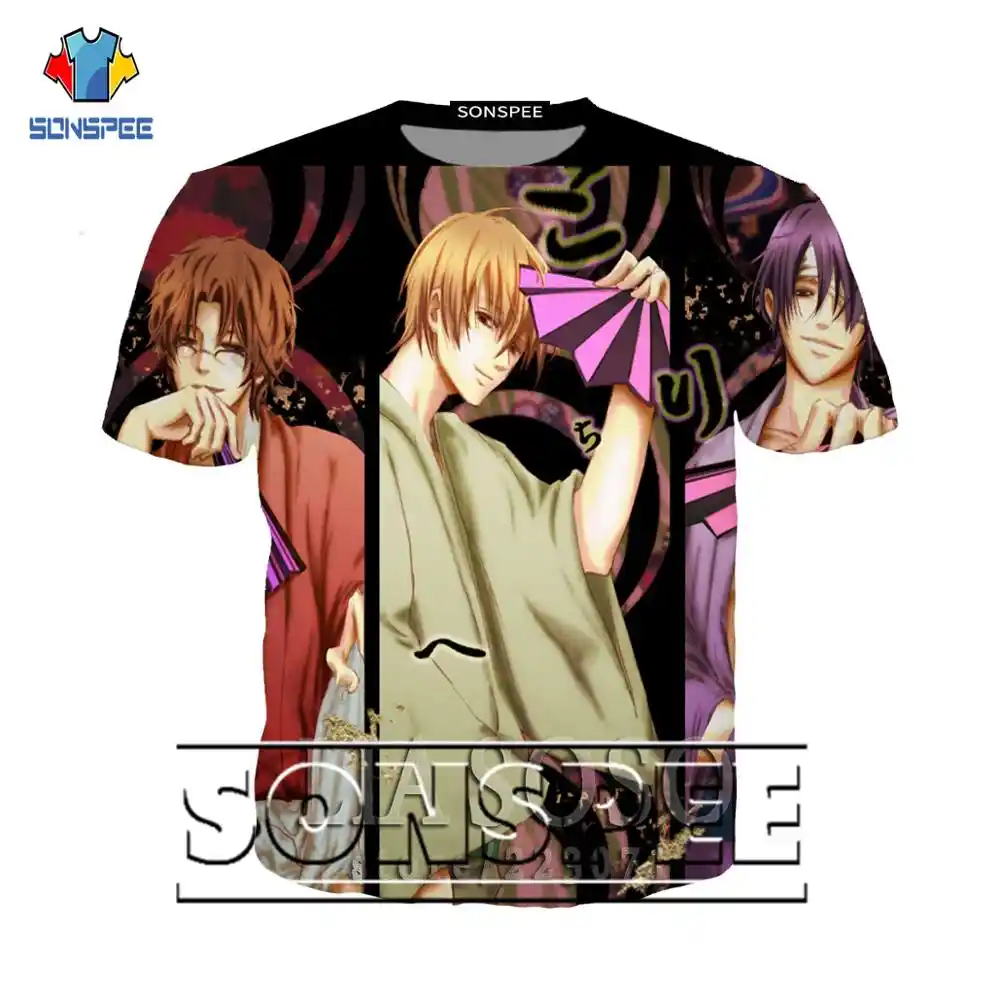 Silver Soul Anime T Shirt Men Women 3d Print Gintama Bleach T Shirt Cartoon Puzzle Naruto Summer Fashion Streetwear Tops K1 Aliexpress